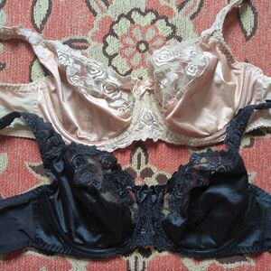 Lot 2 Fantasie Bras 30E UK 30DDD US Black & Nude